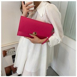 Black Pure Color Simple Clutch Bags