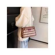  2024 PU Rhombus Lattice Women's Bag