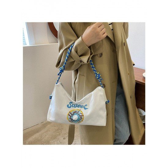  2024 Casual Letter Printing Large Capacity Tote Bag