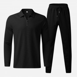Leisure Pure Color Top And Trouser Men's Suit  Leisure Pure Color Top And Trouser Men's Suit