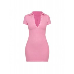 Casual Pure Color Hot Drilling Short Dress  Casual Pure Color Hot Drilling Short Dress