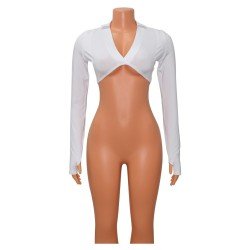  Summer Pure Color Short Women's Top