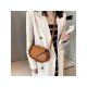  2024 PU Pure Color Shoulder Bag For Women