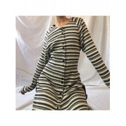 Casual Striped Long Sleeve Maxi Dresses Casual Striped Long Sleeve Maxi Dresses