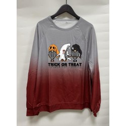 Halloween Skull Pumpkin Graphic Gradient Color Sweatshirts Halloween Skull Pumpkin Graphic Gradient Color Sweatshirts