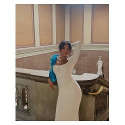 Pure Color Long Sleeve Dress For Women  Pure Color Long Sleeve Dress For Women