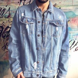 Skull Graphic Couple Denim Jackets For Men