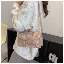 Twist Lock White One Shoulder Bags