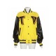  2024 Fashion Contrast Color Letter Printing Jacket