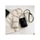 Casual Black Rhombus Lattice Phone Bags