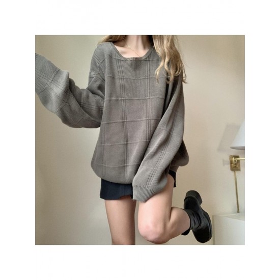  2024 American Pure Color Round Neck Knitwear