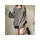  2024 American Pure Color Round Neck Knitwear