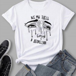 Street Graphic White T Shirts For Women