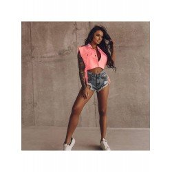 Summer Pure Color Hollowed Out Lace Up Vest Jacket  Summer Pure Color Hollowed Out Lace Up Vest Jacket