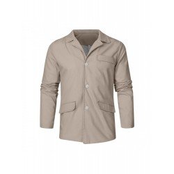 Fall Black Solid Casual Coats For Men Fall Black Solid Casual Coats For Men