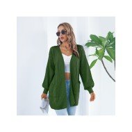  2024 Casual Lantern Sleeve Cardigan Sweater