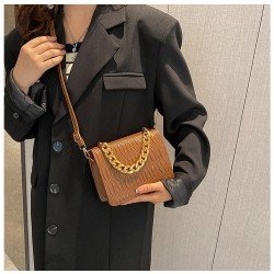 Casual Big Chain White Shoulder Bags