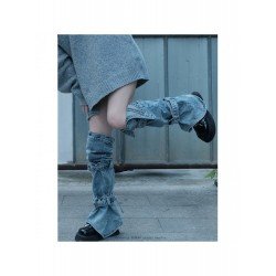 Sexy Fall Blue Denim Leg Warmers Socks Sexy Fall Blue Denim Leg Warmers Socks