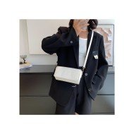 Alligator Print White Shoulder Bags For Ladies