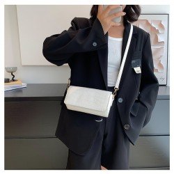 Alligator Print White Shoulder Bags For Ladies