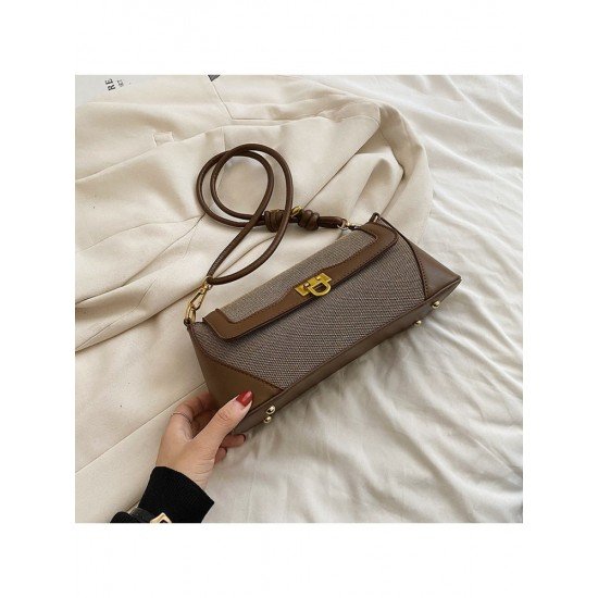 2024 Retro Style Contrast Color Women's Bag
