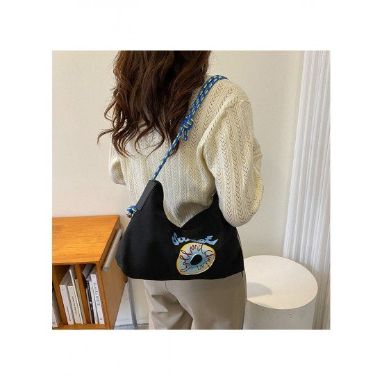  2024 Casual Letter Printing Large Capacity Tote Bag