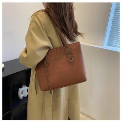Black Contrast Color Tote Bags For Women