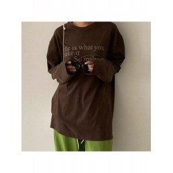 Loose Crew Neck Letter Printing Women's Top  Loose Crew Neck Letter Printing Women's Top