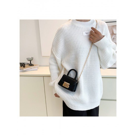 Chic Black Chain Shoulder Bags For Women