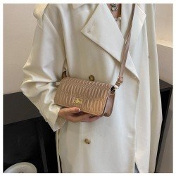 Ladies French Style Twist Lock Shoulder Bags