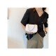  2024 Niche Crocodile Print Faux Pearl Shoulder Bag