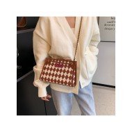  2024 PU Rhombus Lattice Women's Bag