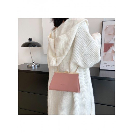  2024 PU Pure Color Women's Messenger Bag
