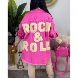  Fashion Letter Embroidery Women's Denim Jacket