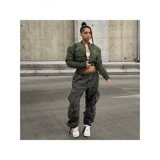  Casual Embroidery Zipper Women's Short Jacket