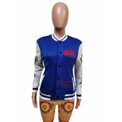 Stylish Embroidery Contrast Color Baseball Jackets Stylish Embroidery Contrast Color Baseball Jackets