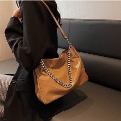 2024 PU Chain Large Capacity Tote Bag