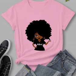 Women Graphic Crew Neck White T Shirts