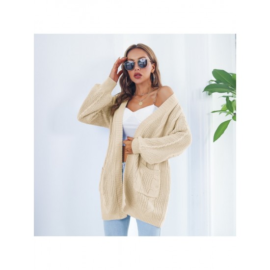  2024 Casual Lantern Sleeve Cardigan Sweater