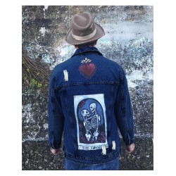 Skull Graphic Couple Denim Jackets For Men Skull Graphic Couple Denim Jackets For Men