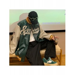 Fashion Letter Printing Contrast Color Men's Jacket  Fashion Letter Printing Contrast Color Men's Jacket