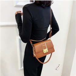  Pure Color Messenger Bag For Women