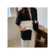 Black Pure Color Simple Clutch Bags