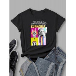 Abstract Graphic Street Wear T Shirts For Women Abstract Graphic Street Wear T Shirts For Women
