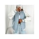  2024 Casual Contrast Color Women's Baseball Jacket
