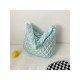Designer Ladies Soft PU Rhombus Lattice Tote Bags