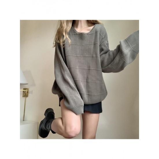  2024 American Pure Color Round Neck Knitwear