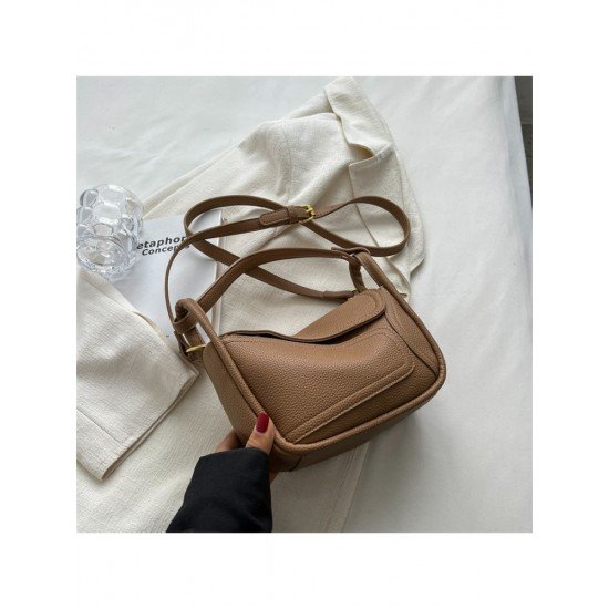  2024 PU Pure Color Shoulder Bag For Women
