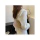  2024 New PU Pure Color Causal Underarm Bag