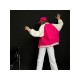  2024 Casual Contrast Color Women's Baseball Jacket